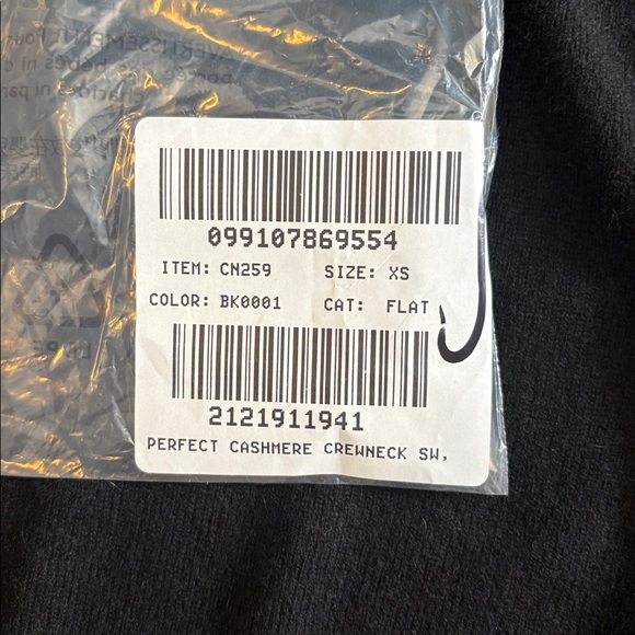 J Crew Perfect cashmere crewneck sweater XS Black - Picture 4 of 8